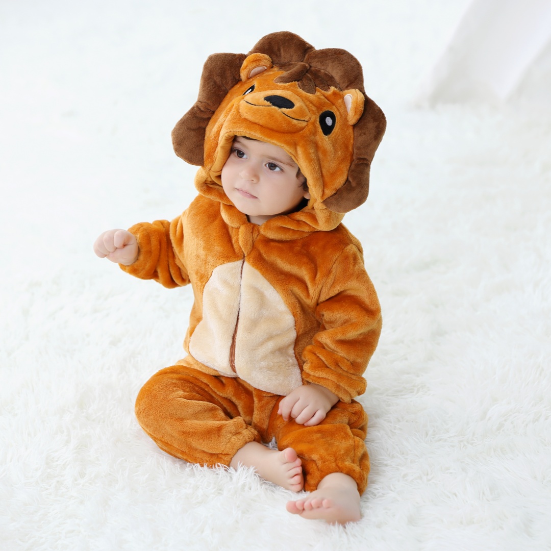 Spiderman Jumpsuit Kids - Romper Kartun Singa Lucu Kigurumi Bayi