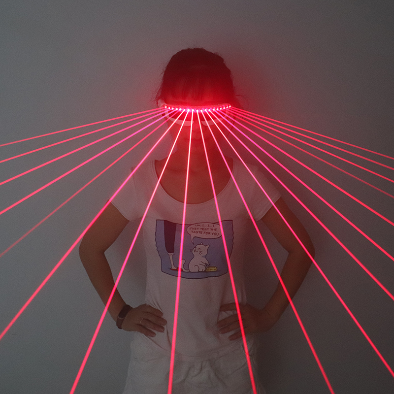 Glow In The Dark Party Glasses - Kacamata Laser Merah 650nm Alat Peraga