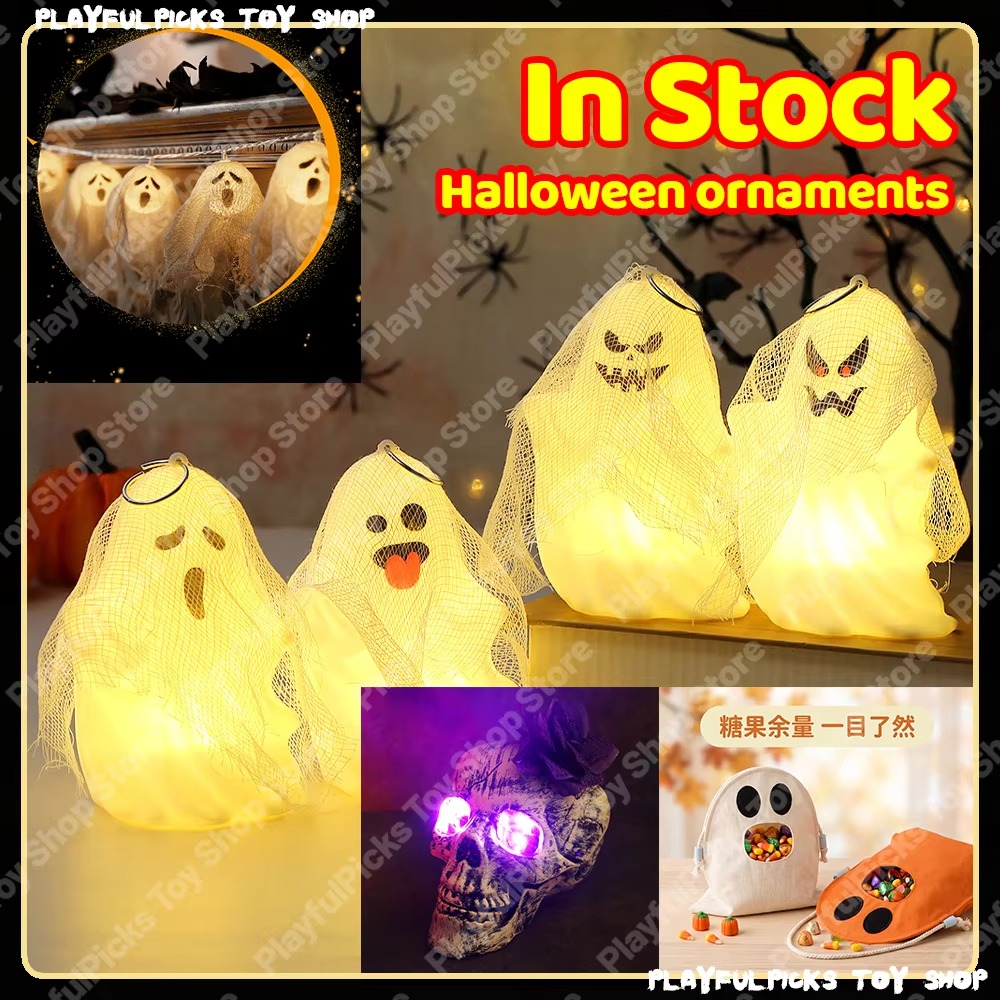 Prank Toys - Dekorasi Kepala Hantu Halloween Tersedia, Properti