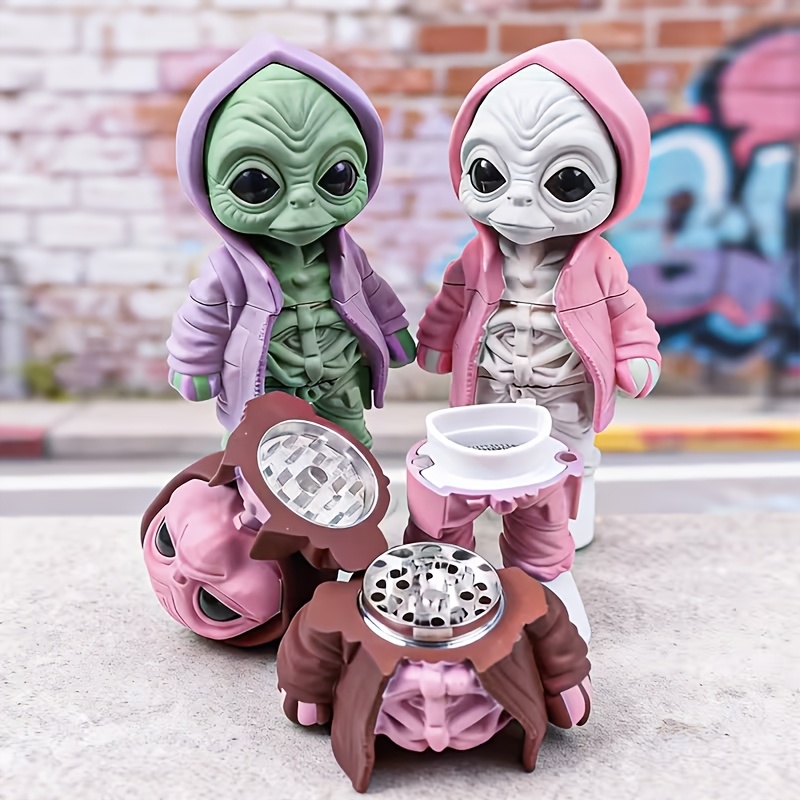 Novelty Gifts - Penggiling Herbal Alien Lucu, Penggiling Bumbu