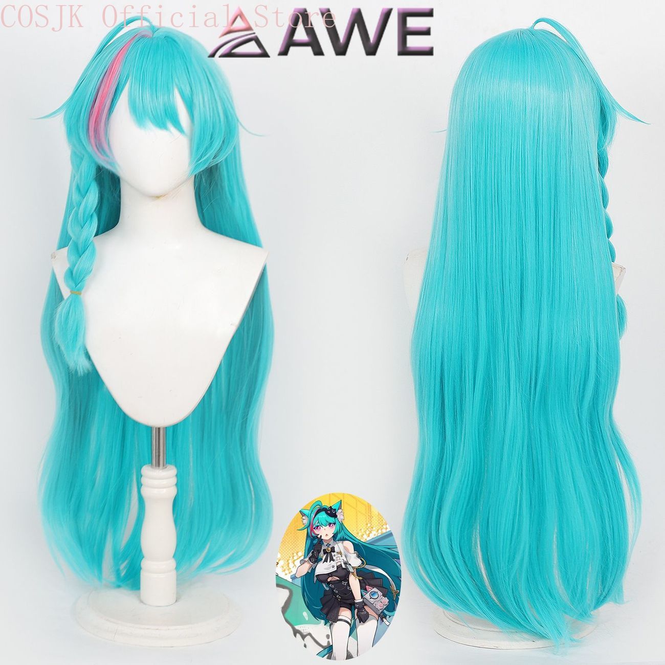 Anime Cosplay Wig Heat Resistant - Neverness to Everness, wig untuk kostum