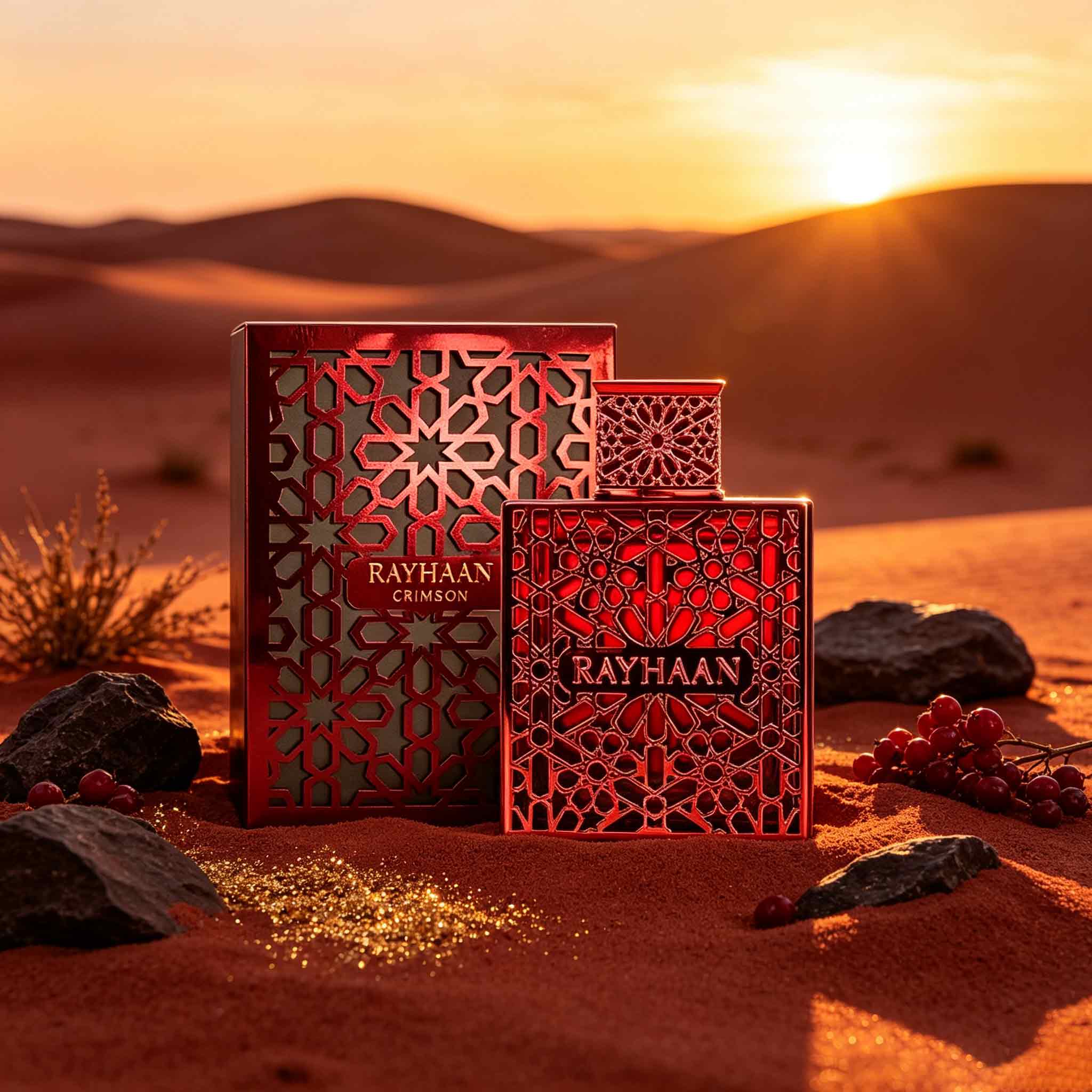 Novelty Gifts - Rayhaan Red 100Ml Edp, Botol Ukiran