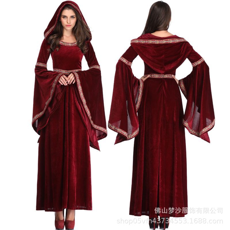 Medieval Renaissance Dress Women - Gaun bergaya abad pertengahan dan Renaisans