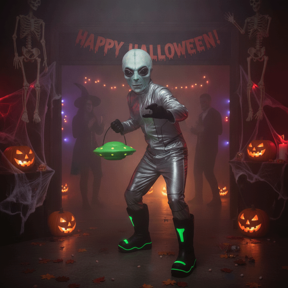 Latex Alien Mask Realistic - Topeng Alien dari Bahan Lateks, Topeng