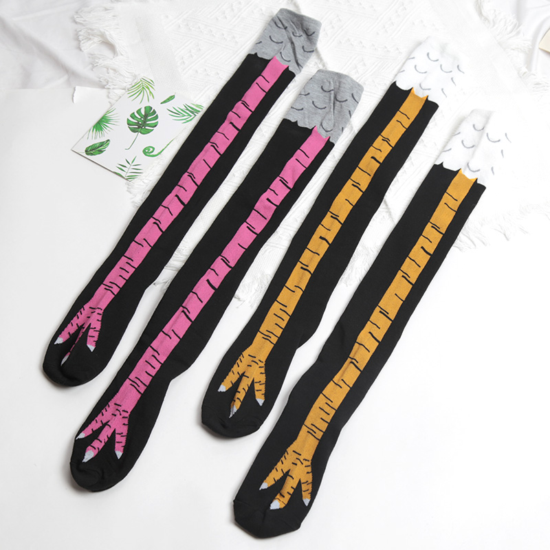 1 Pasang Kaus Kaki Setinggi Lu - Funny Chicken Leg Socks ulasan dan harga