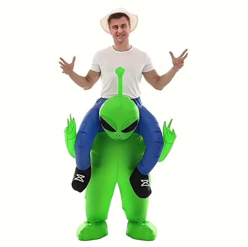 Kostum Alien Tiup yang Menyena - Inflatable Dinosaur Costume Adult ulasan dan harga