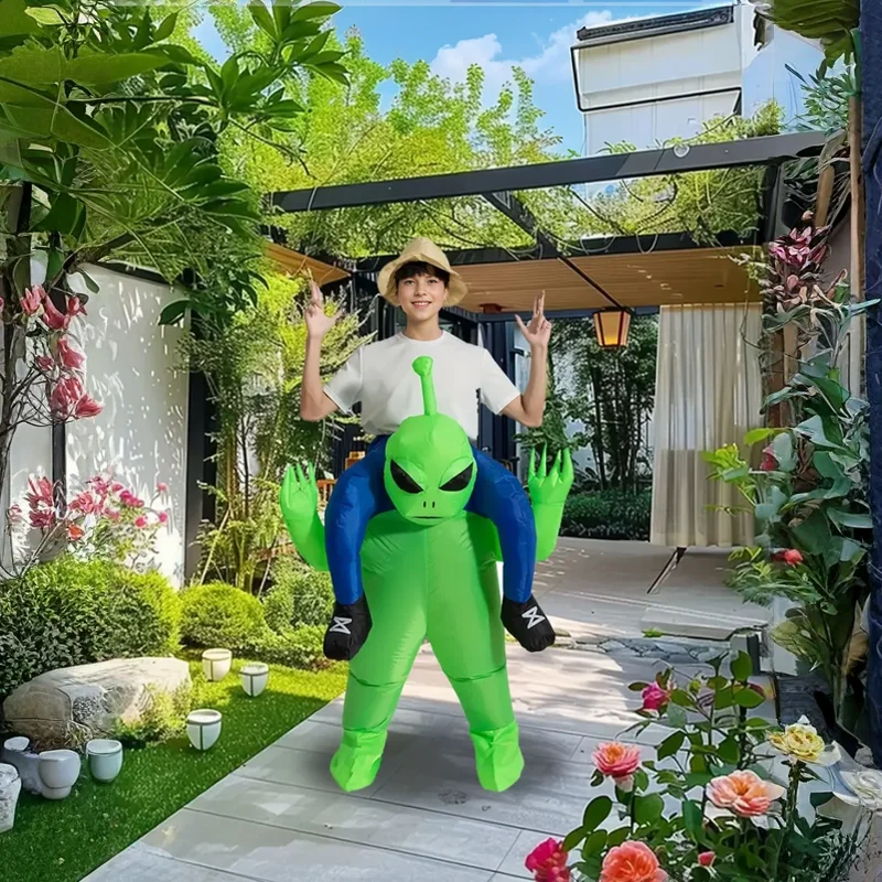 Kostum Alien Tiup yang Menyena - Inflatable Dinosaur Costume Adult ulasan dan harga