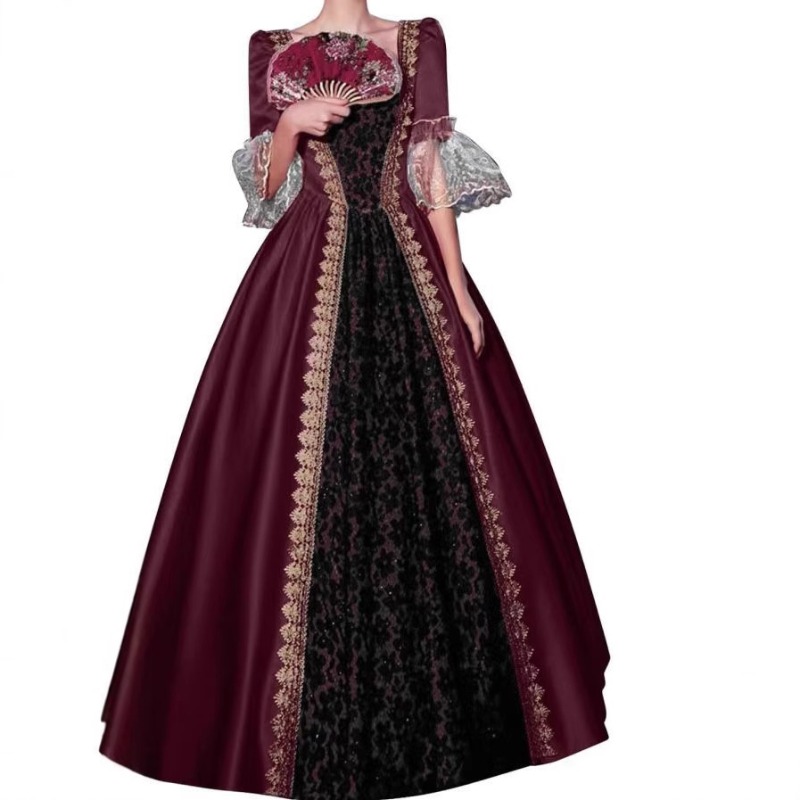Gaun Wanita S-5XL Baru Gaya Ab - Medieval Renaissance Dress Women ulasan dan harga