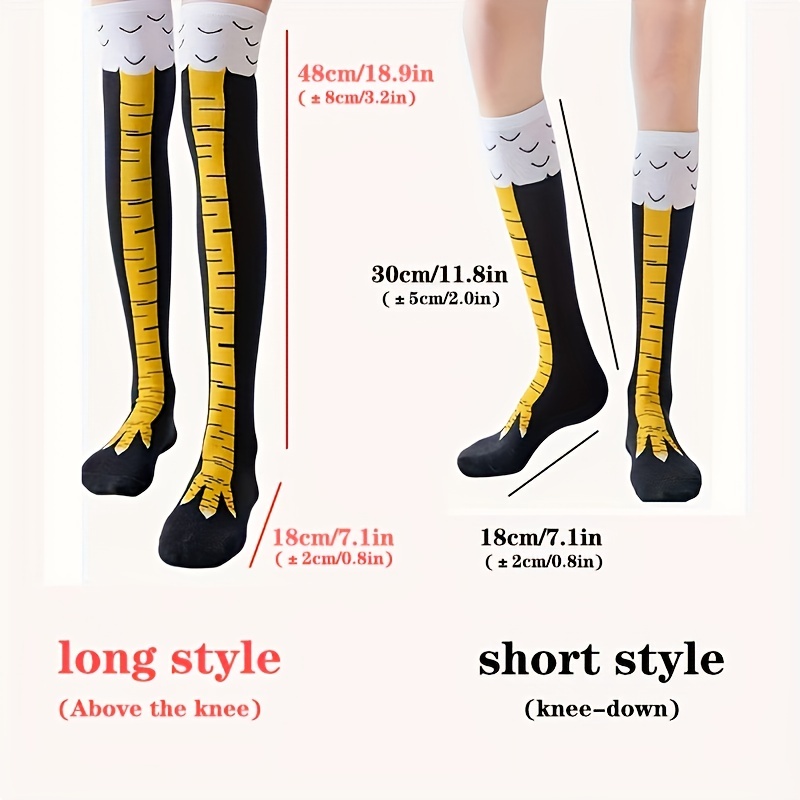 1/2 Pasang Kaus Kaki Setinggi  - Funny Chicken Leg Socks ulasan dan harga