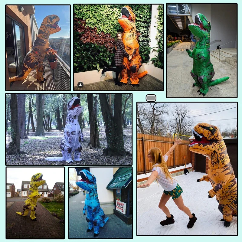Kostum Dinosaurus Tiup Dewasa  - Inflatable Dinosaur Costume Adult ulasan dan harga