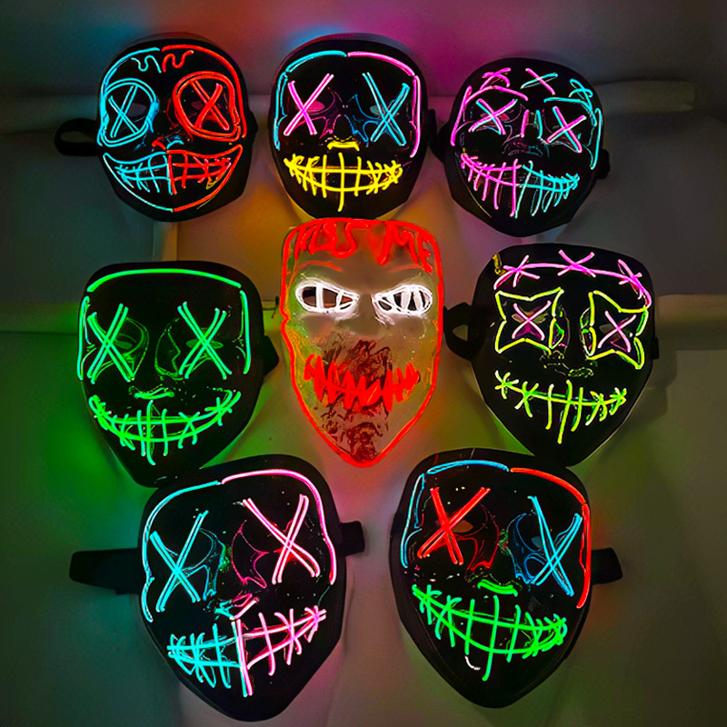 Personalisasi Profesional Mask - Led Purge Mask Halloween ulasan dan harga