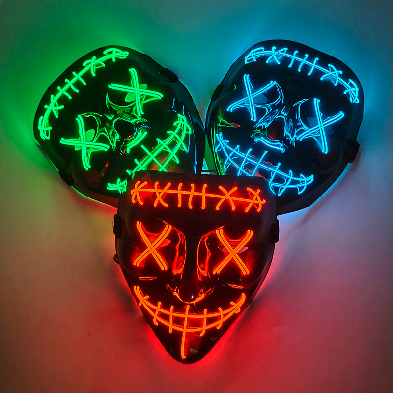 Personalisasi Profesional Mask - Led Purge Mask Halloween ulasan dan harga