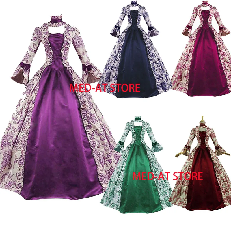 Gaun Cosplay Marie Antoinette  - Medieval Renaissance Dress Women ulasan dan harga