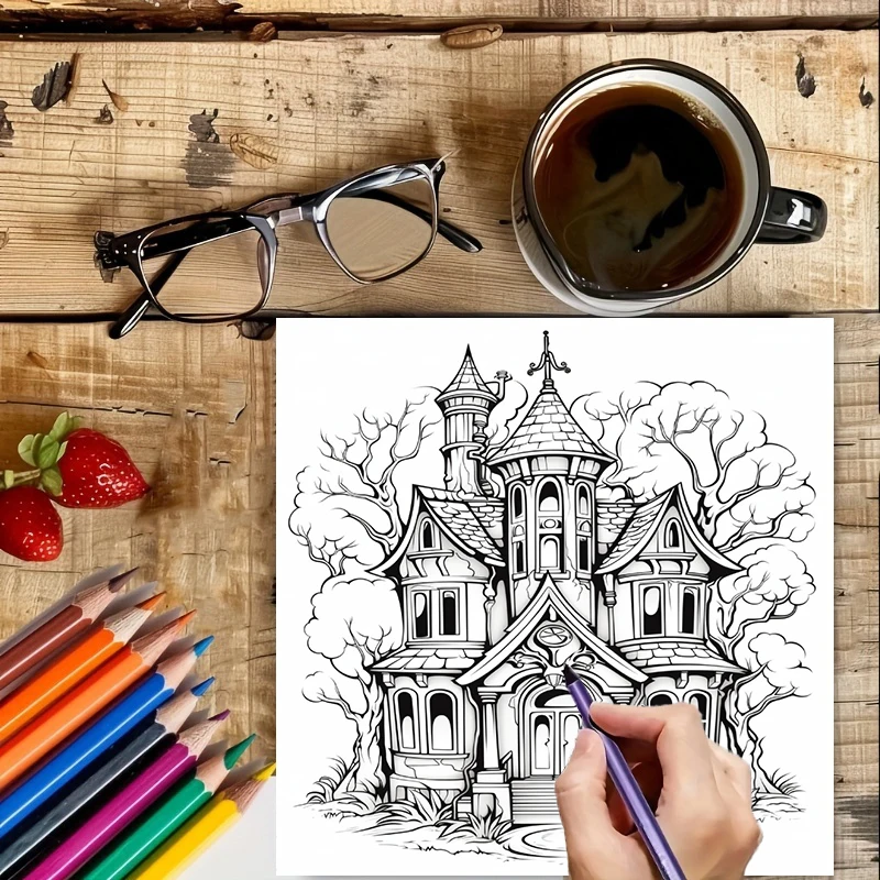 Buku Mewarnai Rumah Hantu untu - Party Supplies ulasan dan harga