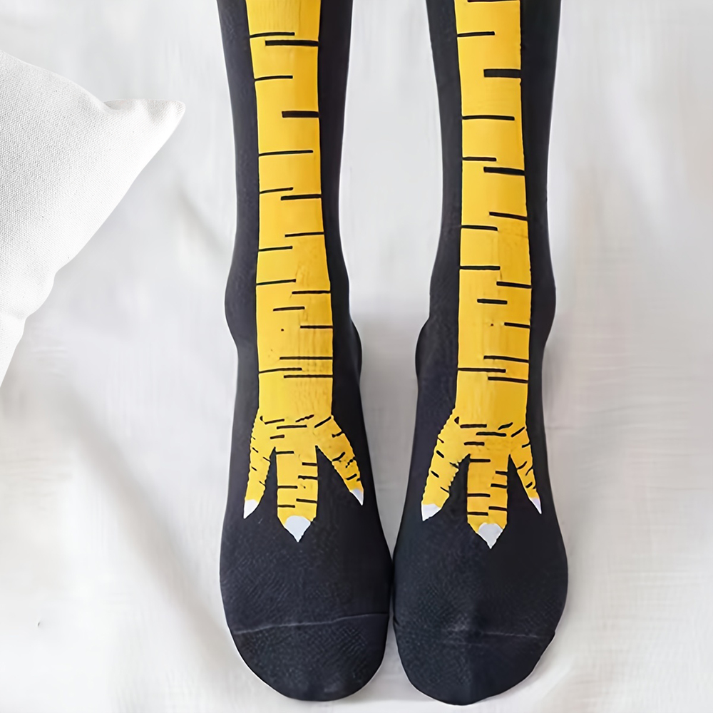 1 Pasang Kaus Kaki Setinggi Lu - Funny Chicken Leg Socks ulasan dan harga