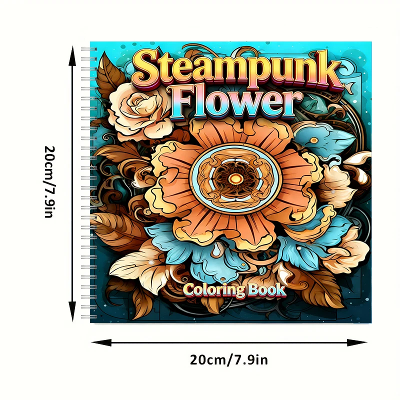 Buku Mewarnai Bunga Steampunk  - Party Supplies ulasan dan harga