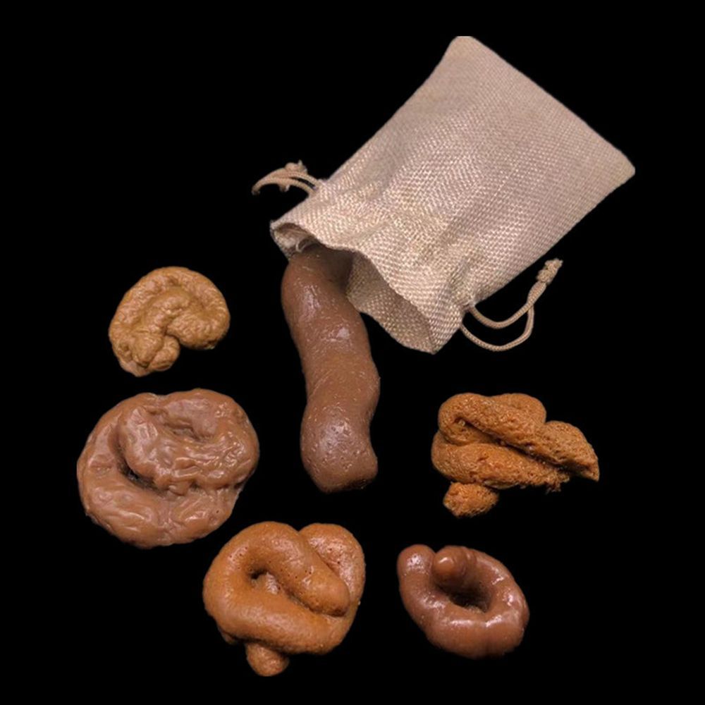 6Pcs Mainan Lelucon Anti Stres - Fake Poop Gag Gift ulasan dan harga