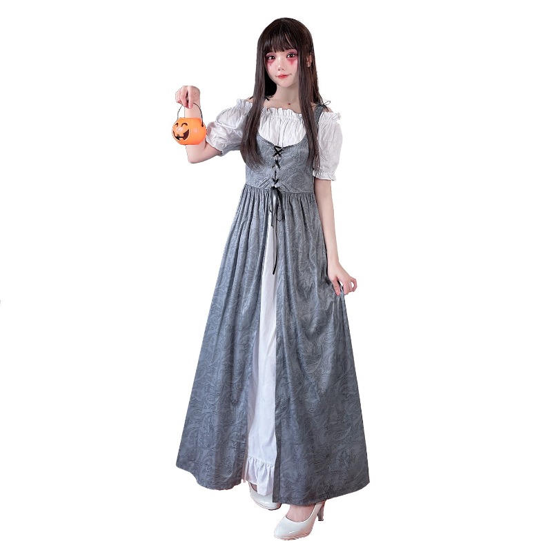 Gaun Panjang Model Terbuka di  - Medieval Renaissance Dress Women ulasan dan harga