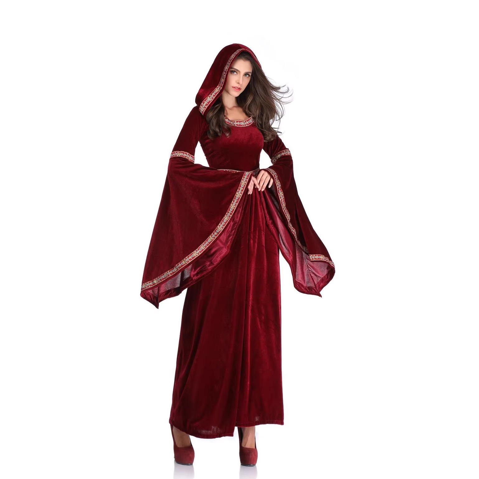 Gaun bergaya abad pertengahan  - Medieval Renaissance Dress Women ulasan dan harga