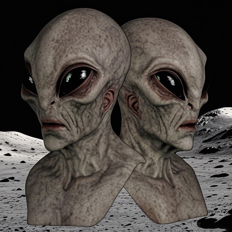 1 buah, Masker Alien - Masker  - Latex Alien Mask Realistic ulasan dan harga