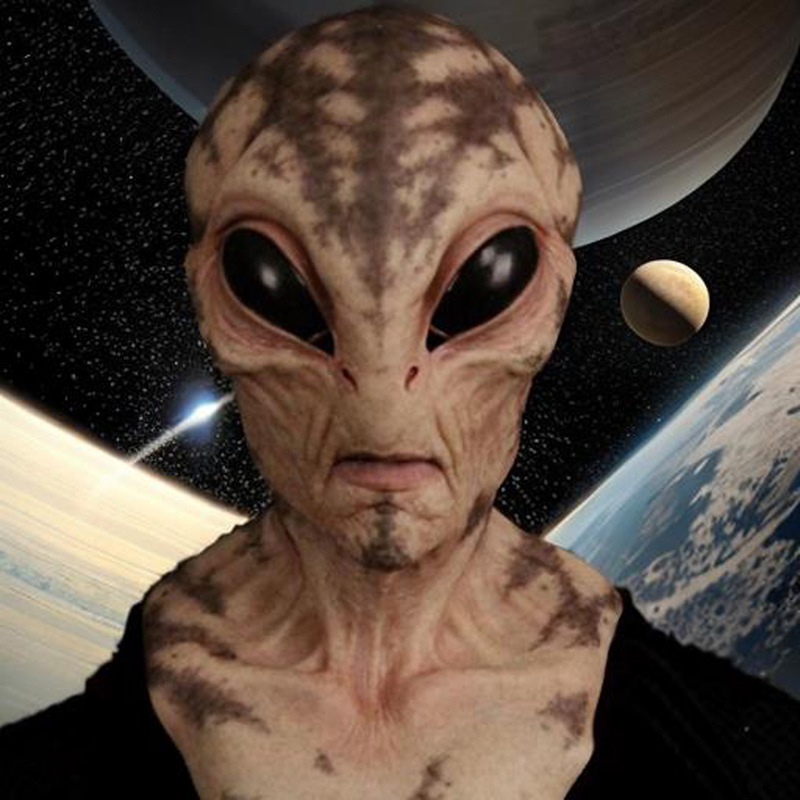 1 buah, Masker Alien - Masker  - Latex Alien Mask Realistic ulasan dan harga